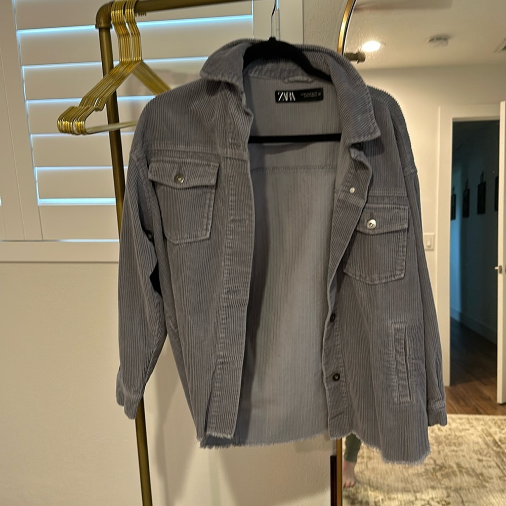 Zara Oversized Corduroy Crew